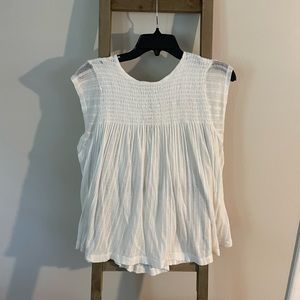 White Anthropologie top